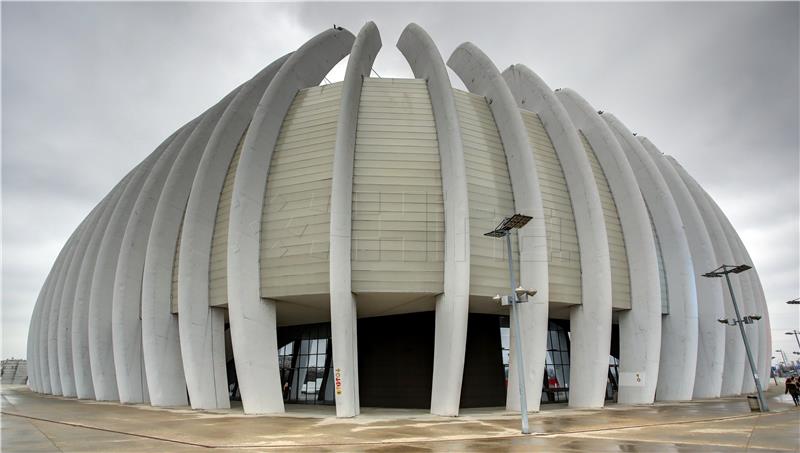 Hospital beds being installed in Zagreb's Arena