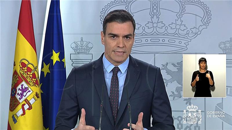 Sánchez: Broj zaraženih i umrlih porast će idućih dana u Španjolskoj