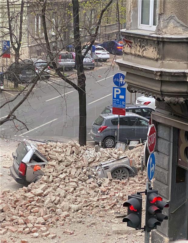 Tri potresa u Zagrebu