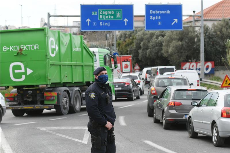 Split: Kontrola policije usporila promet