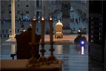 VATICAN POPE FRANCIS URBI ET ORBI  CORONAVIRUS COVID 19