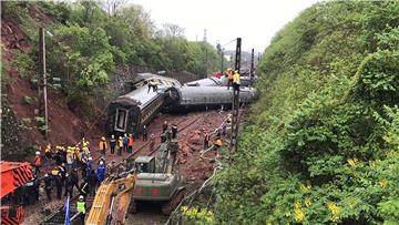 CHINA ACCIDENTS TRAIN DERAIL