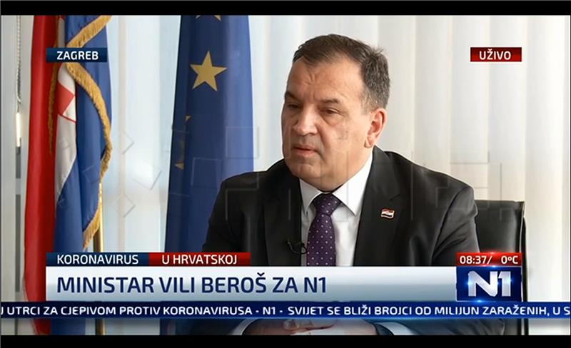 Beroš: Epidemiološka slika je i dalje zadovoljavajuća