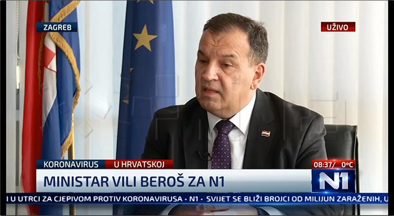 Beroš: Epidemiološka slika je i dalje zadovoljavajuća