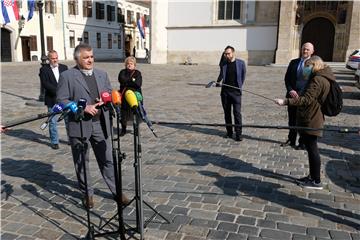 Konferencija za medije oporbenih zastupnika zagrebačke Gradske skupštine