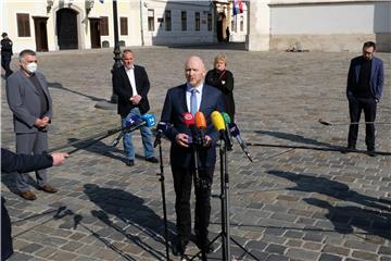 Konferencija za medije oporbenih zastupnika zagrebačke Gradske skupštine