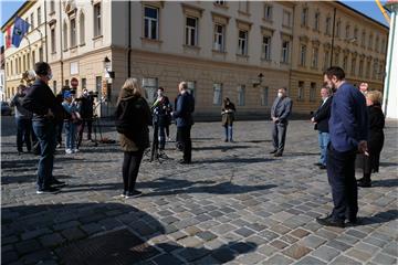 Konferencija za medije oporbenih zastupnika zagrebačke Gradske skupštine