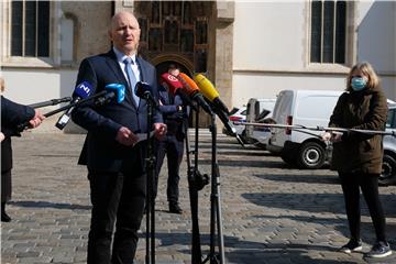 Konferencija za medije oporbenih zastupnika zagrebačke Gradske skupštine