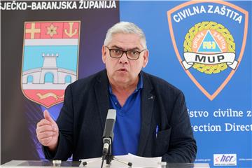 Osijek: Konferencija za medije  županijskog Stožera civilne zaštite