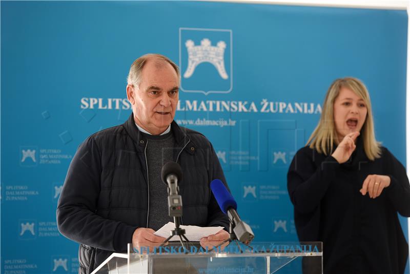 Split: Konferencija za medije županijskog Stožera civilne zaštite