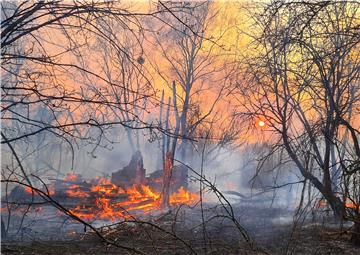 UKRAINE CHERNOBYL FOREST FIRE