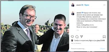 Vučić potvrdio da mu je sin zaražen koronavirusom i da je u bolnici