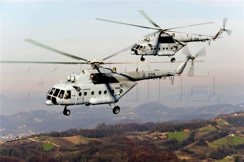 Croatian Army provides 2 helicopters for transport of COVID-19 patients