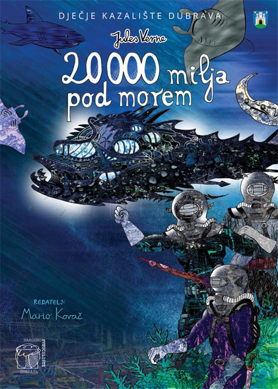 Predstava za djecu "20.000 milja pod morem" online za uskrsni vikend