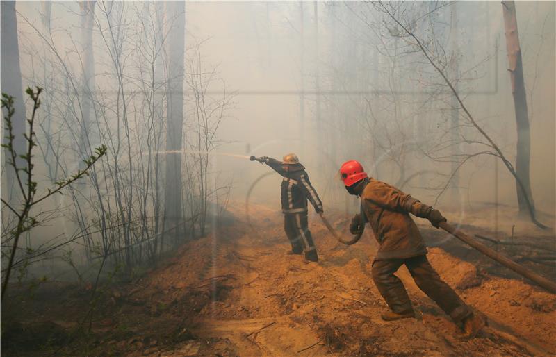 UKRAINE CHERNOBYL FOREST FIRE