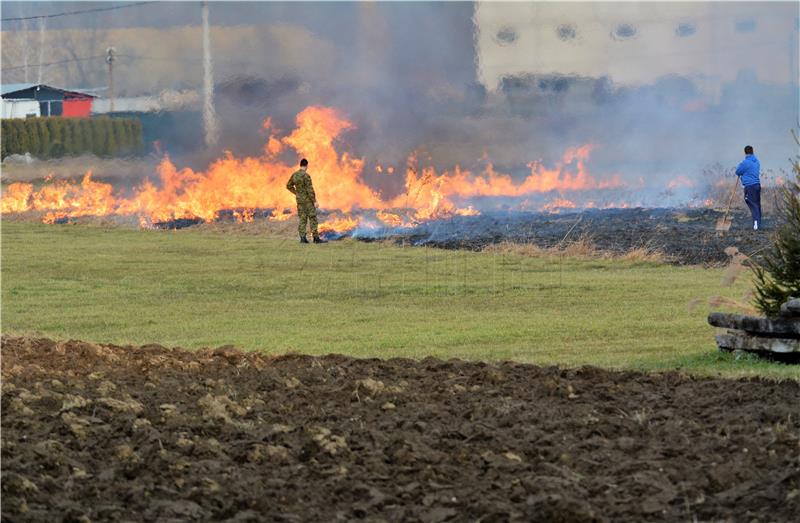 Varaždin: Lani 381 posto više požara na otvorenom nego 2018.