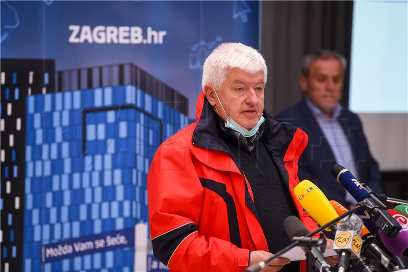 Konferencija za medije Stožera civilne zaštite grada Zagreba