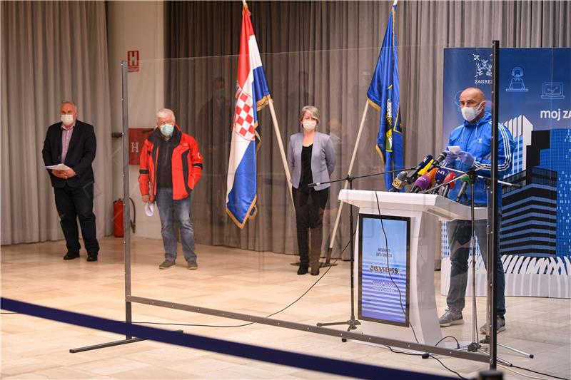 Konferencija za medije Stožera civilne zaštite grada Zagreba