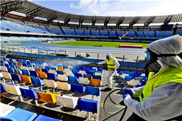 (FILE) ITALY SOCCER PANDEMIC CORONAVIRUS COVID 19