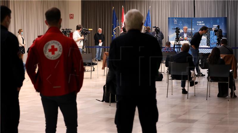 Konferencija za medije zagrebačkog Stožera civilne zaštite