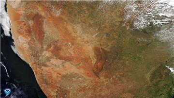 SPACE SOUTHERN AFRICA NAMIB DESERT