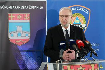 Konferencija za medije Stožera civilne zaštite OBŽ u Osijeku