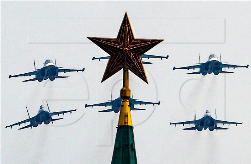 RUSSIA VICTORY DAY PARADE REHEARSAL