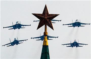 RUSSIA VICTORY DAY PARADE REHEARSAL