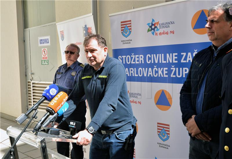 Karlovac: Tiskovna konferencija županijskog Stožera civilne zaštite