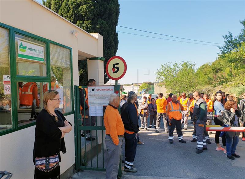 Šibenik: Prosvjed radnika Zelenog grada zbog "zakidanja prava"