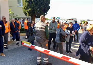 Šibenik: Prosvjed radnika Zelenog grada zbog "zakidanja prava"