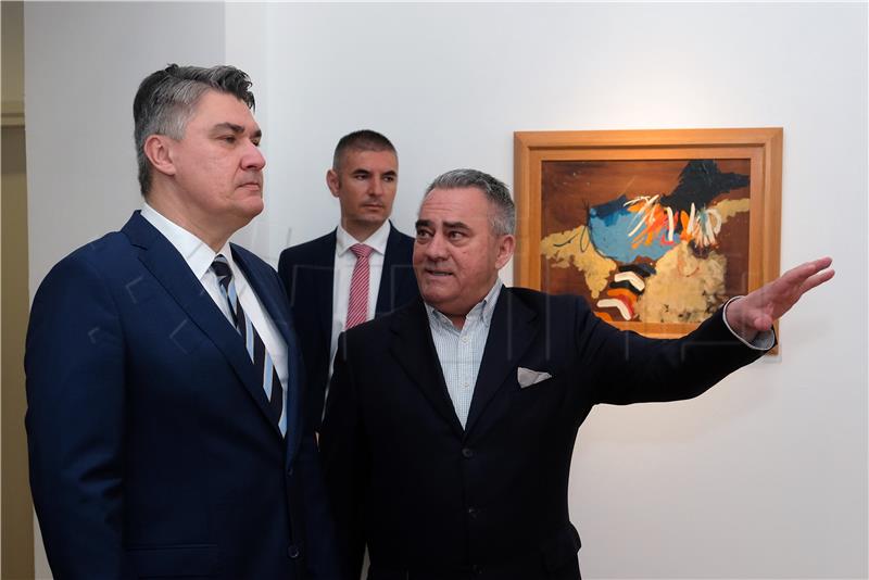 Predsjednik Milanović u Modernoj galeriji