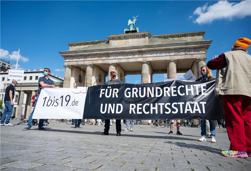 Anti-lockdown protest in Germany