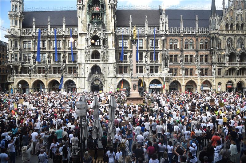 Anti-lockdown protest in Germany