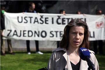 Konferencija za medije Radničke fronte povodom obilježavanja Bleiburga