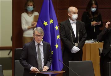 BELGIUM EU PARLIAMENT PLENARY SESSION PANDEMIC CORONAVIRUS