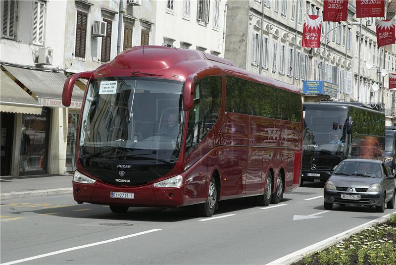 Rijeka: Prosvijed povremenih autobusnih prijevoznika