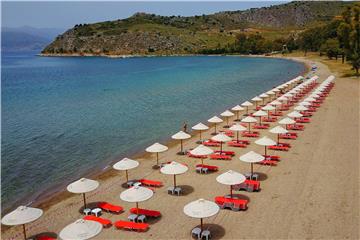 GREECE BEACH PANDEMIC CORONAVIRUS COVID19