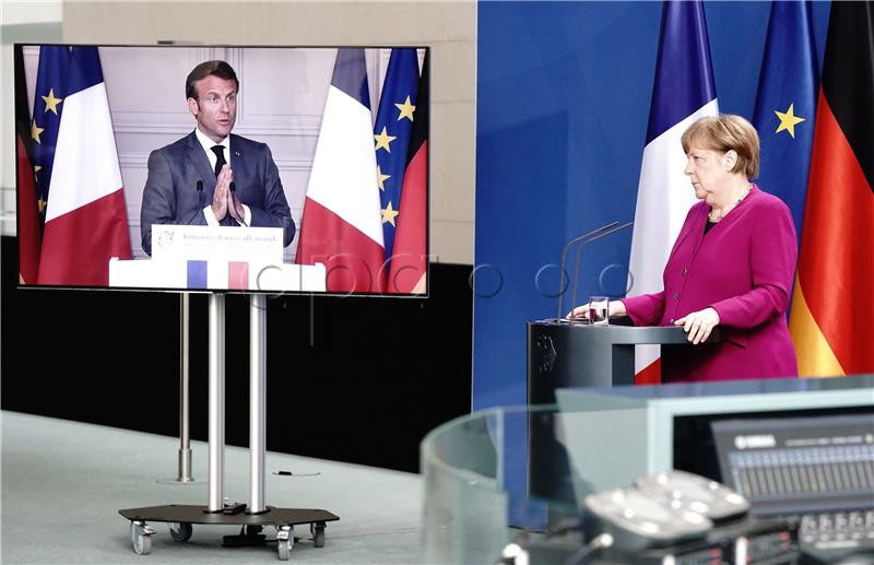 Merkel and Macron press conference