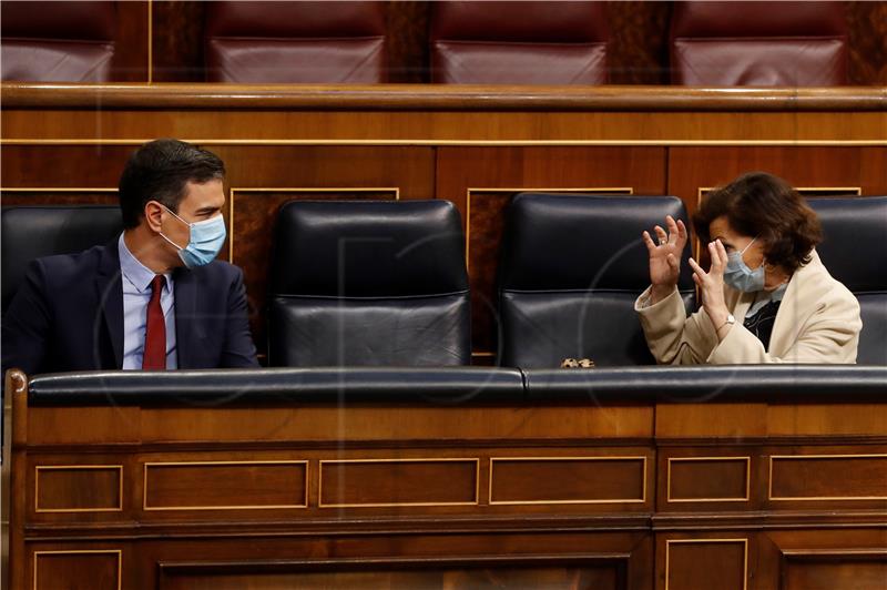 SPAIN PANDEMIC CORONAVIRUS PARLAMENT