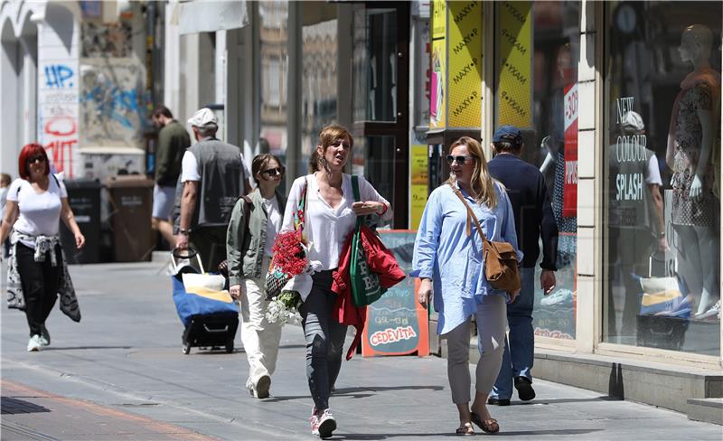 Zagreb: Subotnje prijepodne u centru grada