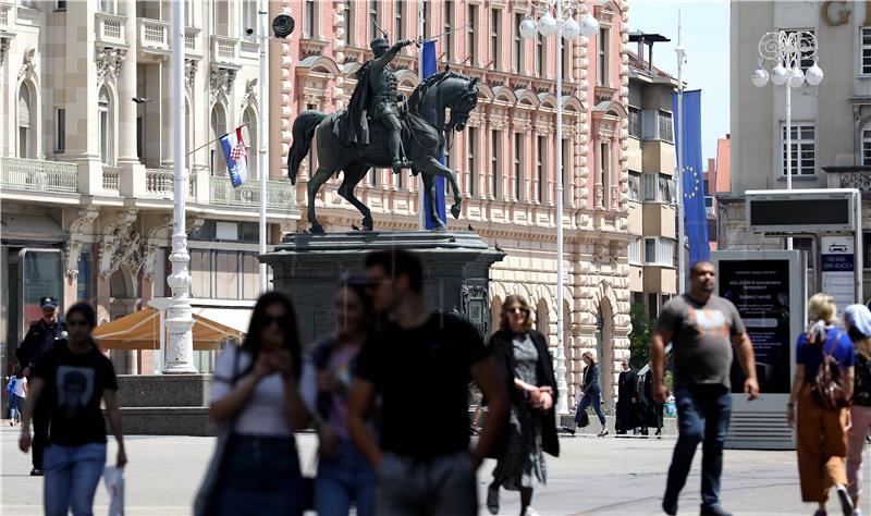 Zagreb: Subotnje prijepodne u centru grada