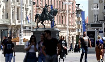 Zagreb: Subotnje prijepodne u centru grada