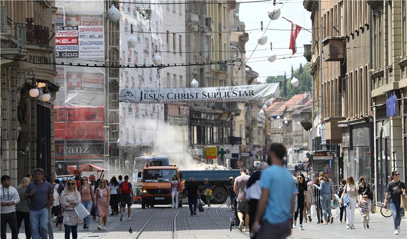 Zagreb: Subotnje prijepodne u centru grada