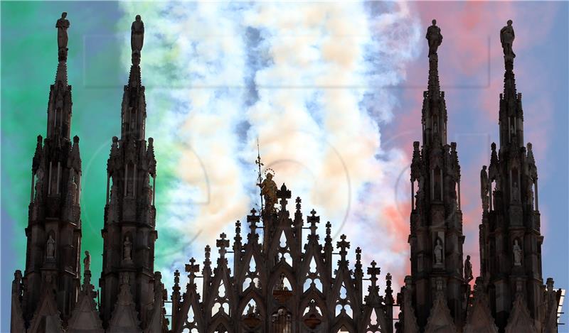 ITALY FRECCE TRICOLORI REPUBLIC DAY CORONAVIRUS