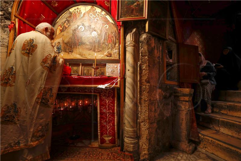 MIDEAST PALESTINIANS BELIEF NATIVITY CHURCH REOPENING