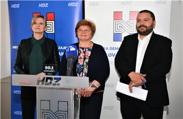 HDZ-ovi kandidati iz VII. izborne jedinice N. Murganić, T. Medved i M. Grba Bujević 