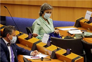 BELGIUM EU PARLIAMENT PANDEMIC CORONAVIRUS