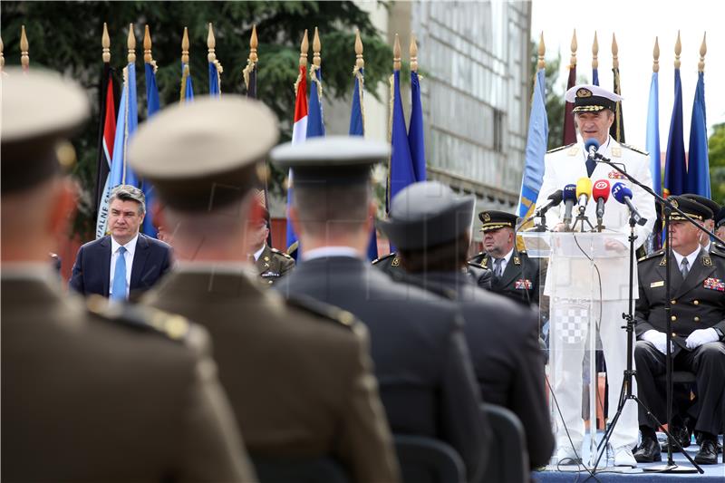 Predsjednik Milanović na obilježavanju Dana HV-a i HKOV-a