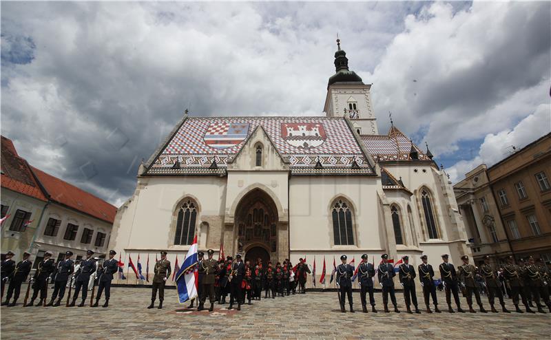 Plenković na svečanosti "Velika smjena straže na Trgu svetog Marka"